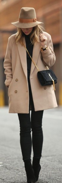 beige coat
