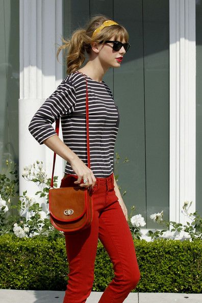 taylor swift red pants