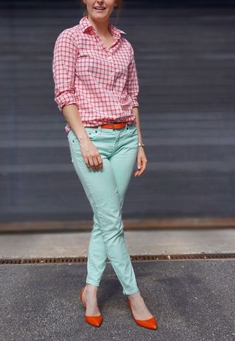 pantaloni-turquoise